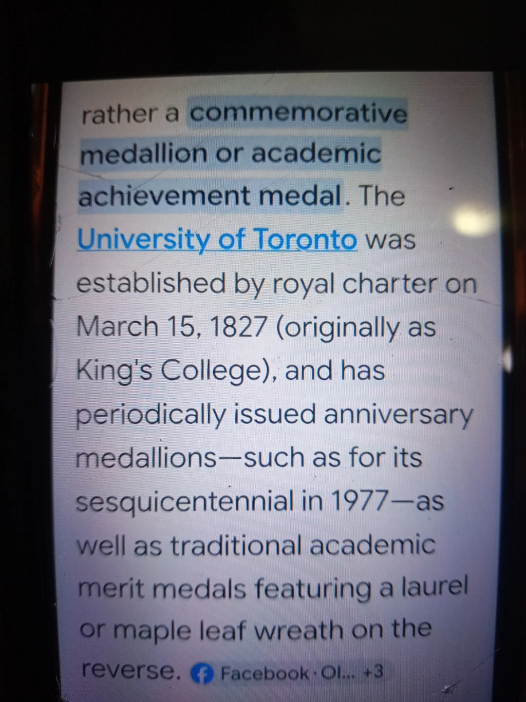 UFT - University Of Toronto Commemorative/ Academic Prize Medal - photo 3
