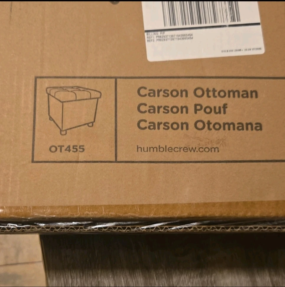 Humble Crew Carson Storage Ottoman