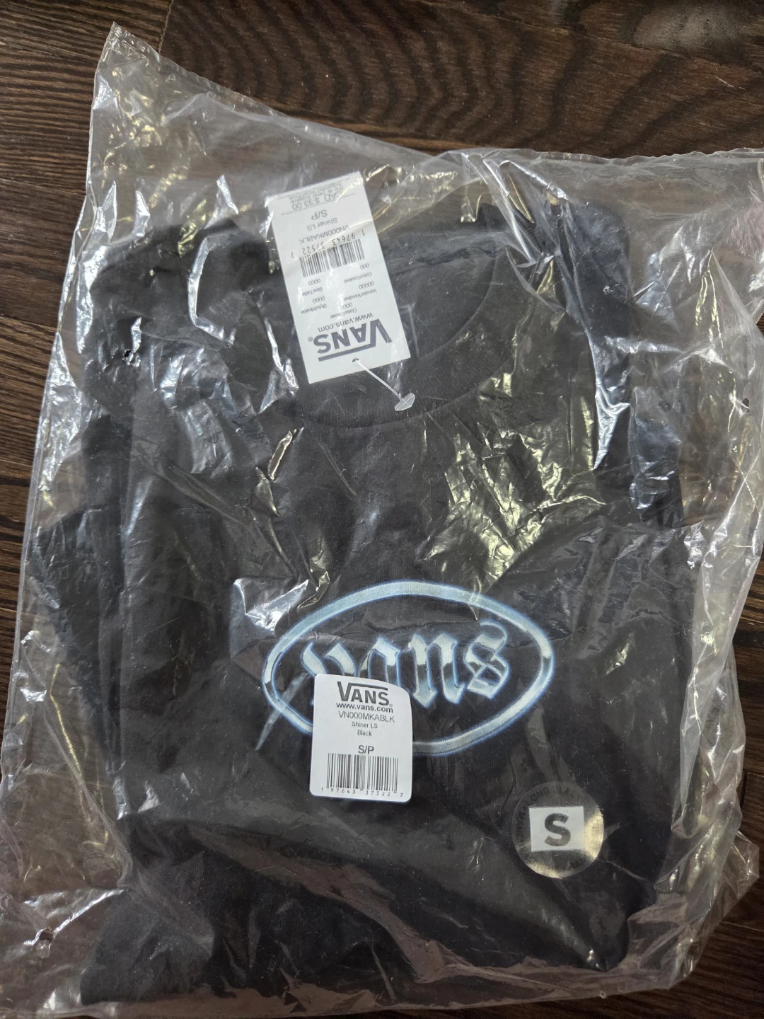 Kid Vans Shiner Long Sleeve T-Shirt Black