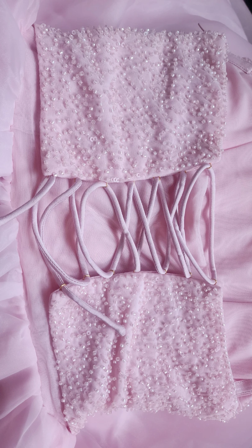 Pink Beaded Dress - photo 4