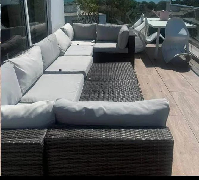 Outdoor Wicker Sectional Sofa Set - photo 2