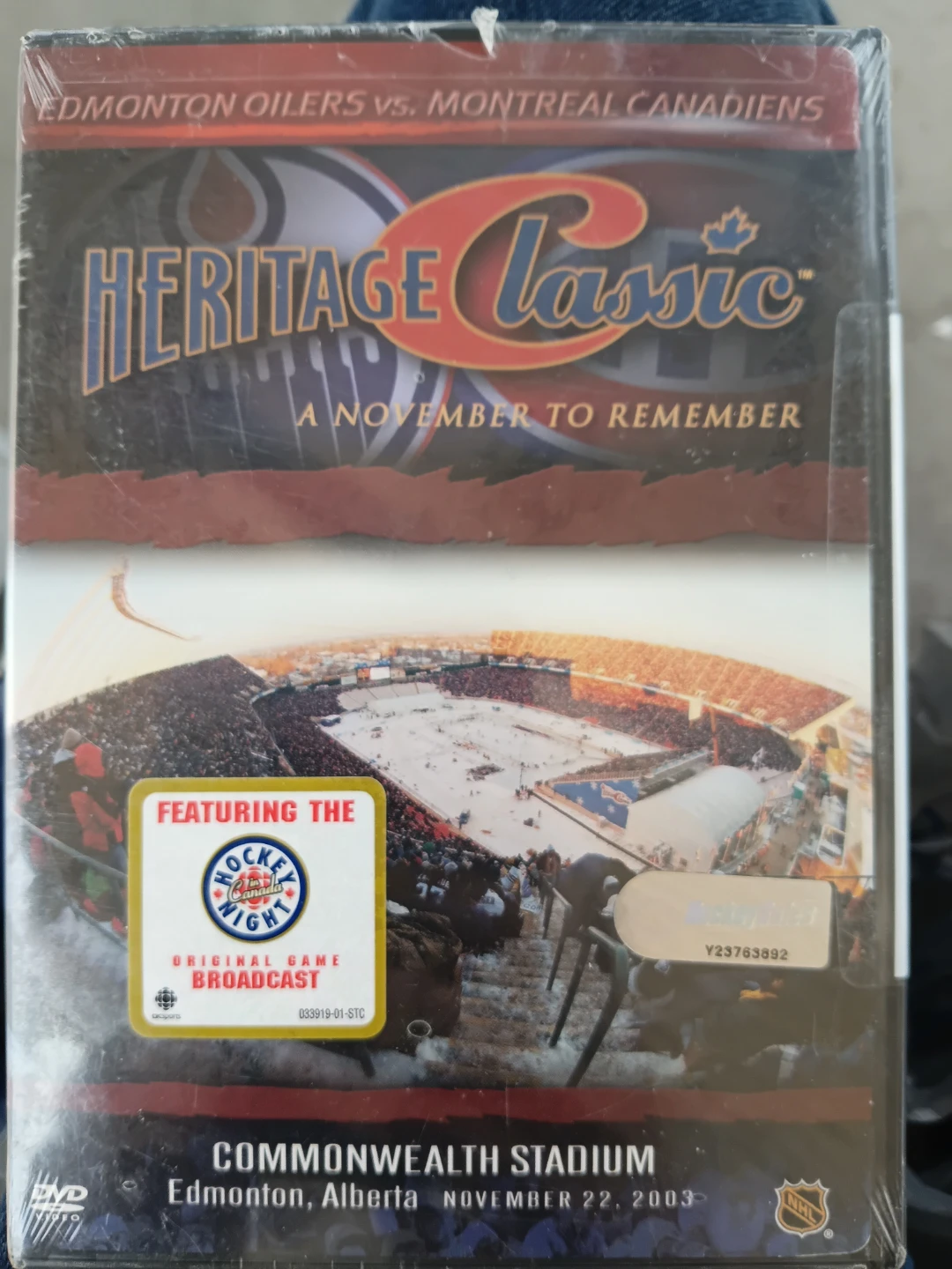 2003 Heritage Classic Edmonton vs Montreal DVD