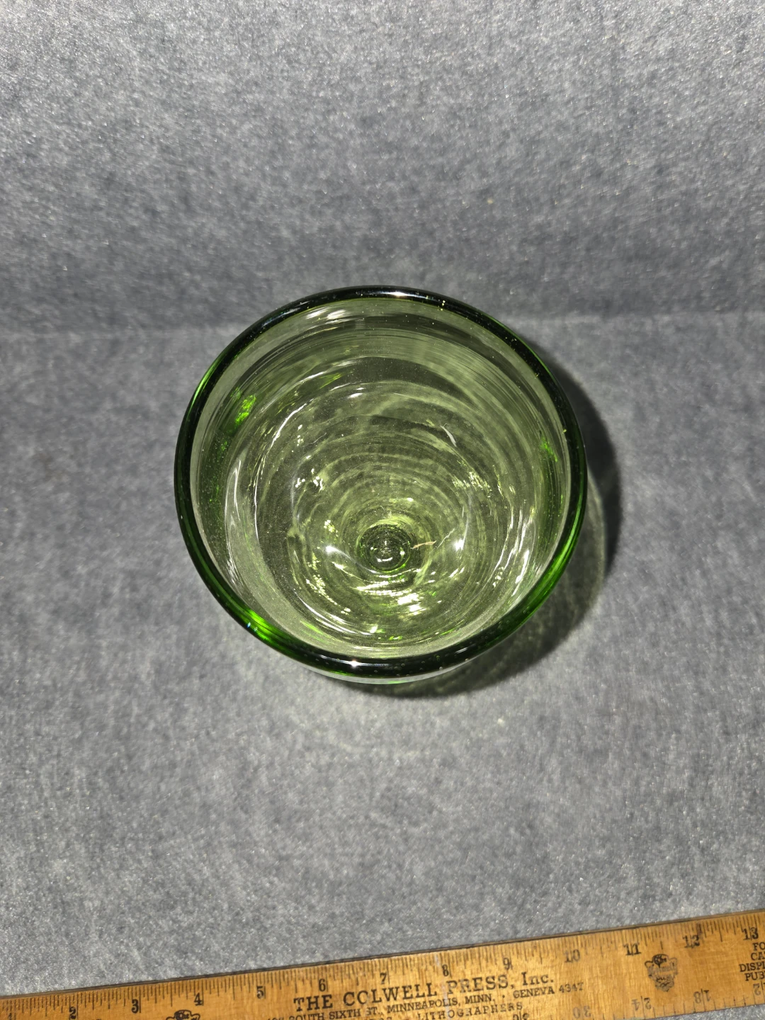 Vintage Green Wine Glass - photo 4