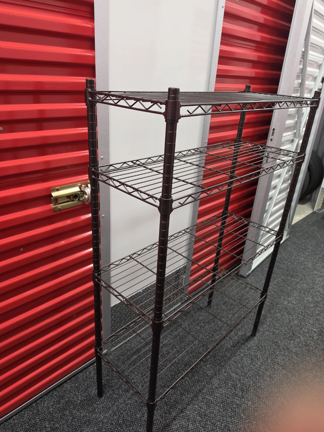 4-Tier Bronze Metal Wire Shelving Unit - photo 2