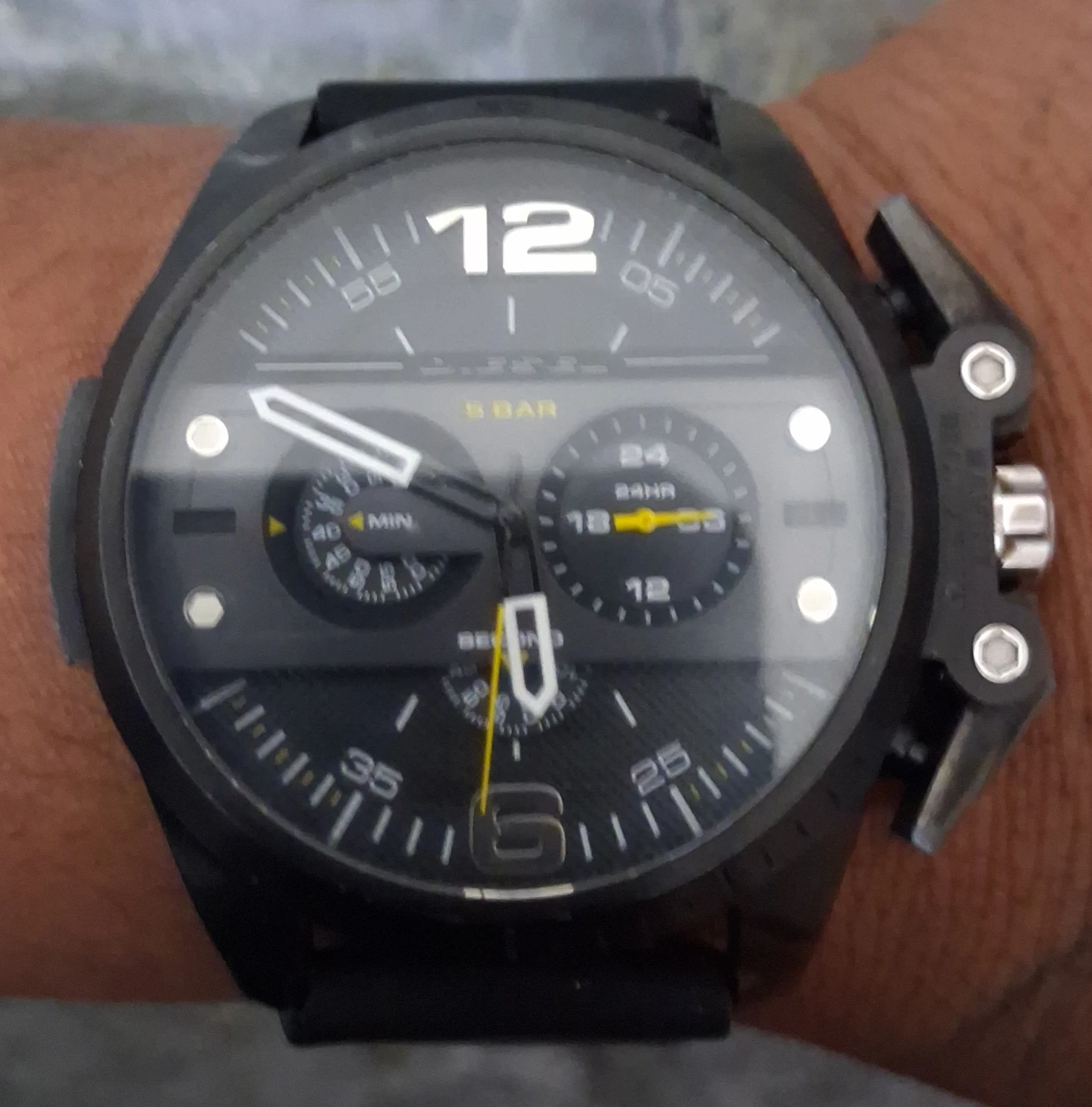 Diesel Men's Black Chronograph Watch