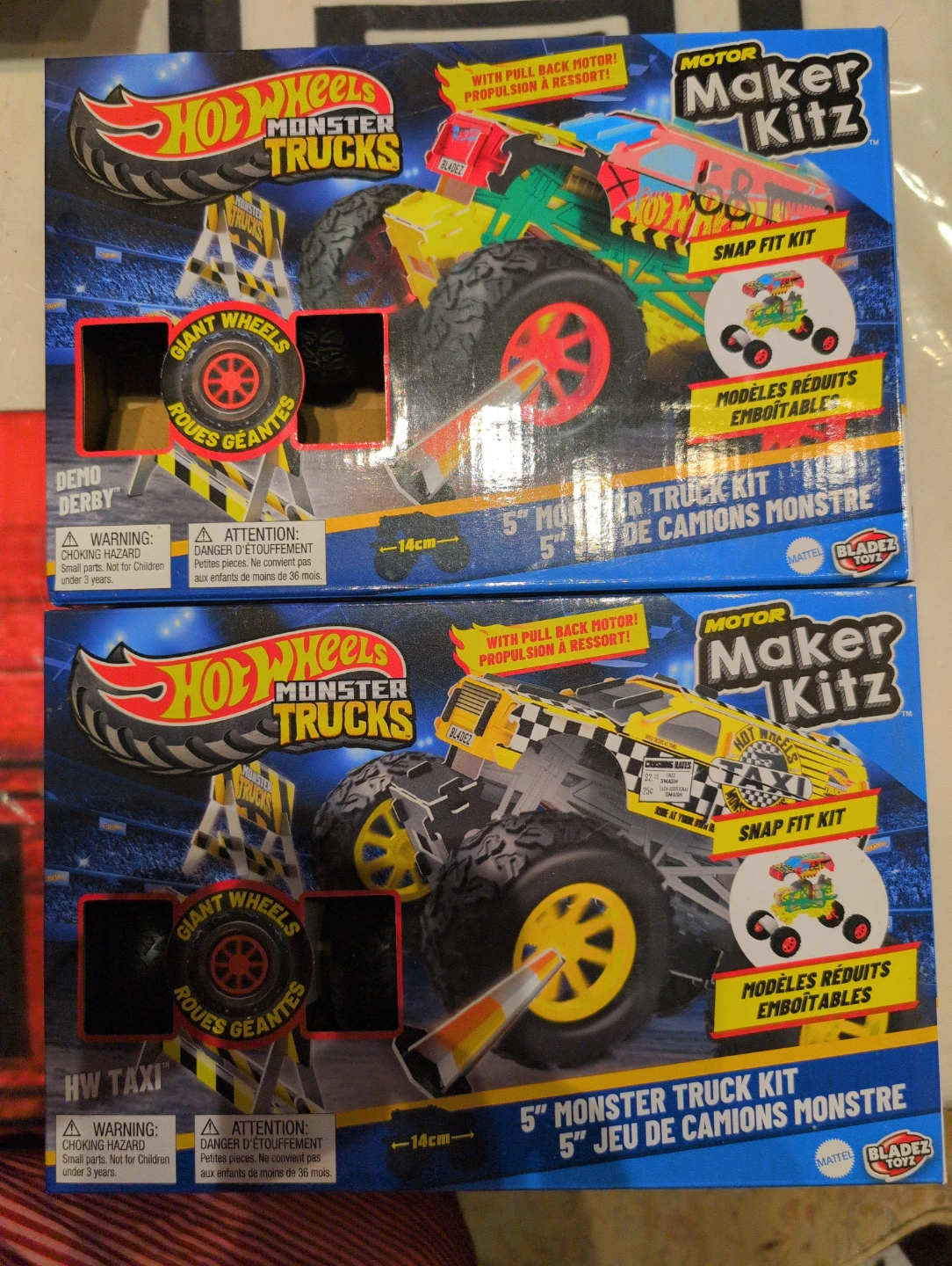 Hot Wheels Monster Trucks Motor Maker Kitz 2-Pack