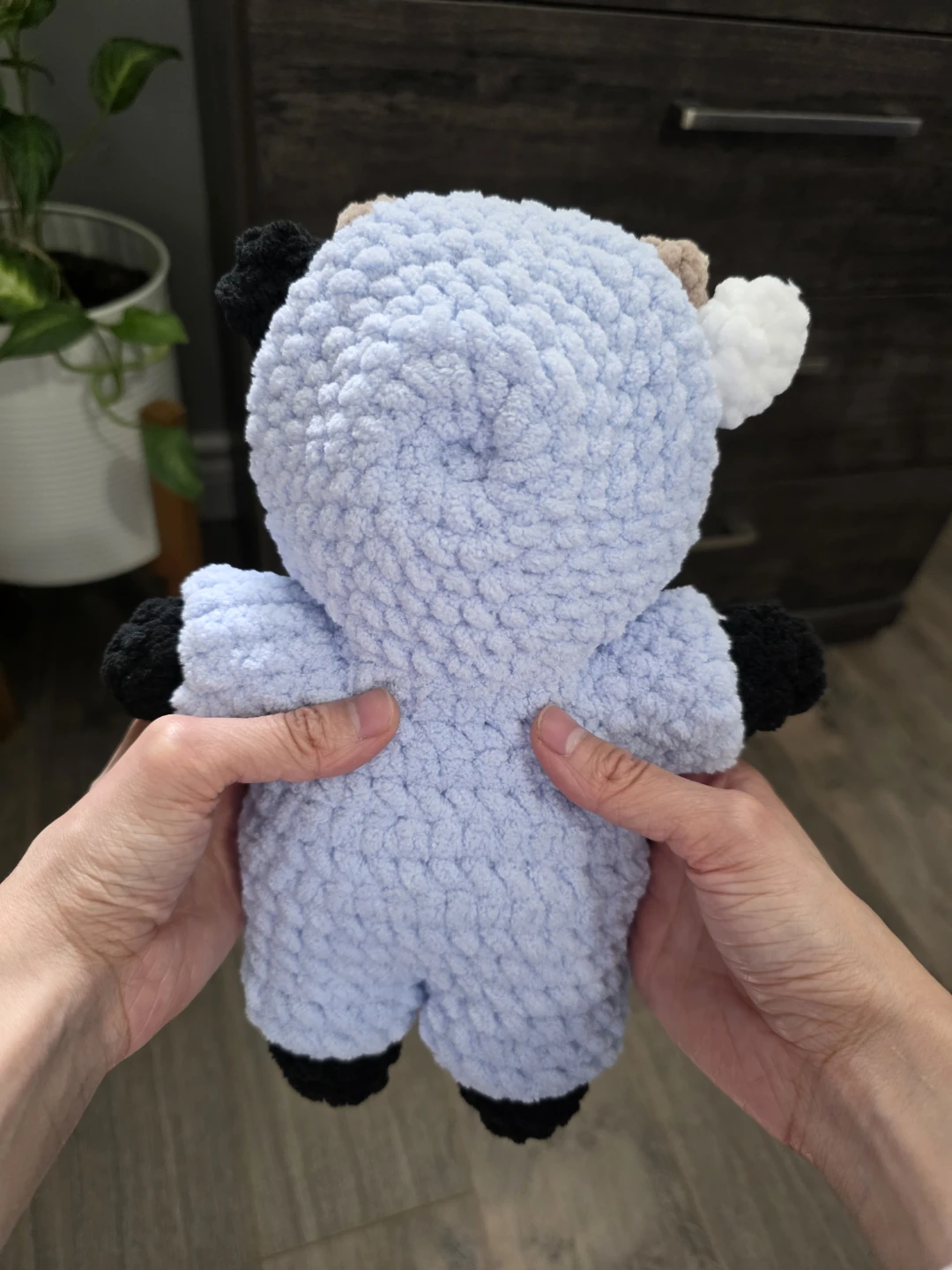 Hamdmade Crochet Amigurumi Cow with Onesie Plushie - photo 3