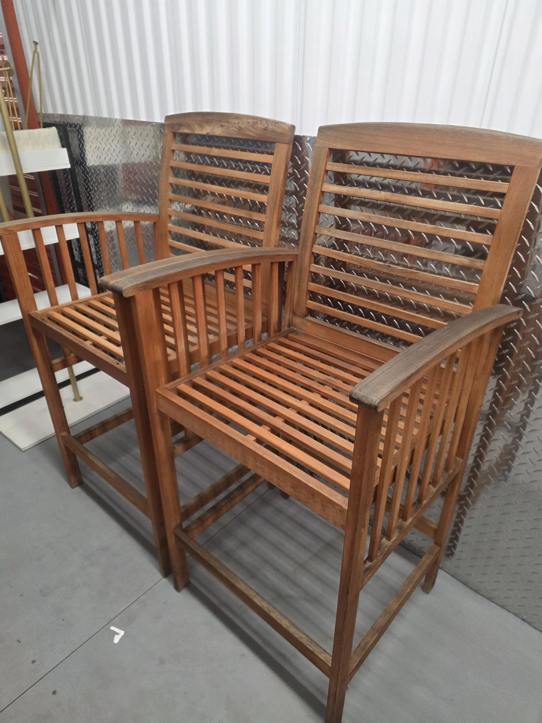 Safavieh Wood Outdoor Patio Bar Stools Set of 2 - photo 2