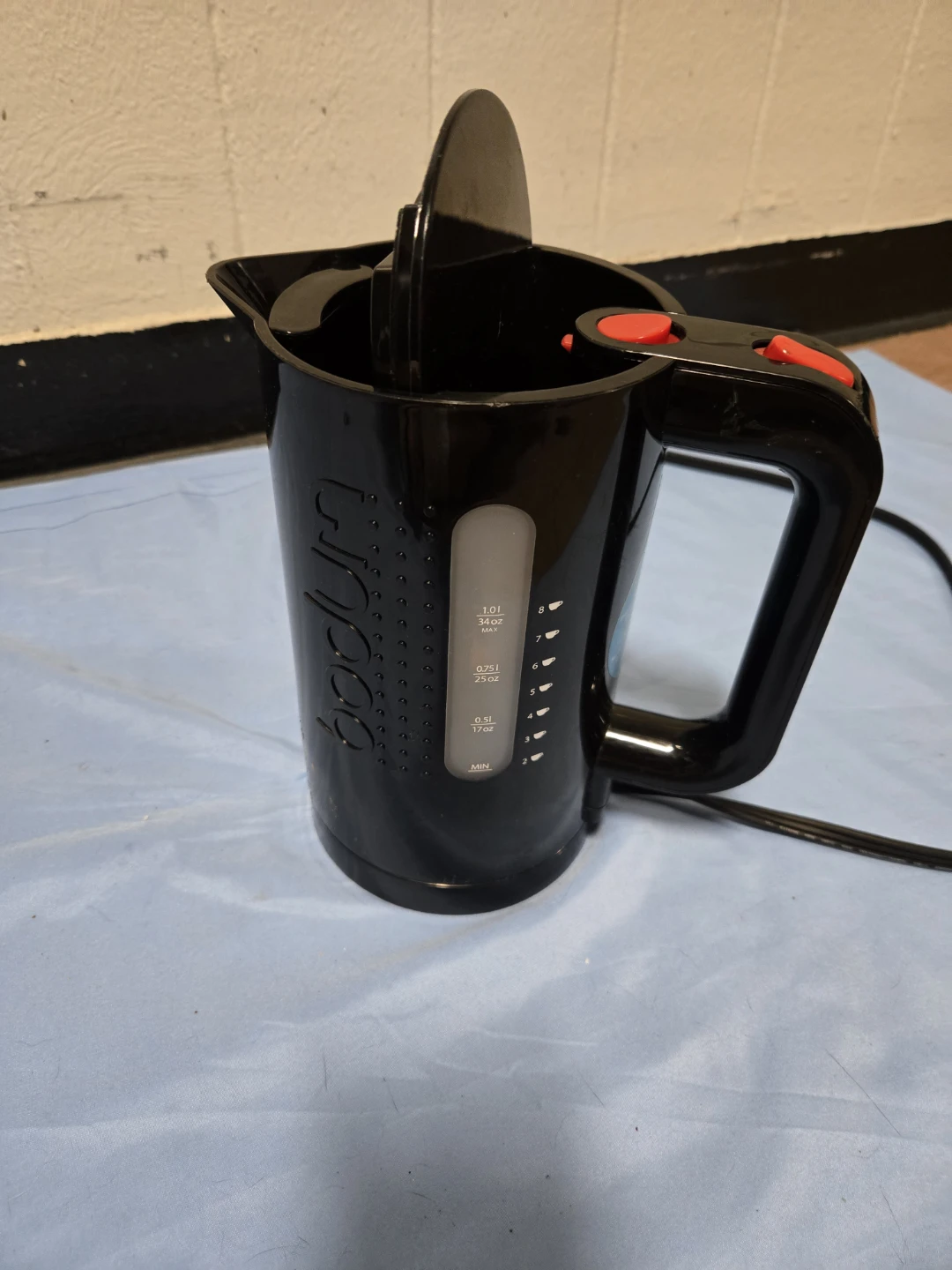 Bodum Bistro 1L Black Electric Water Kettle 34oz - photo 2