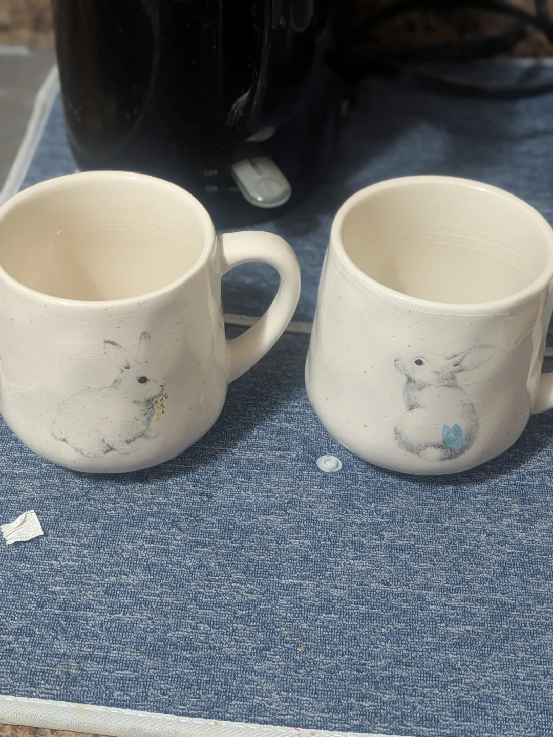 Set of Two Bunny Ceramic Mugs pick up in St Albert