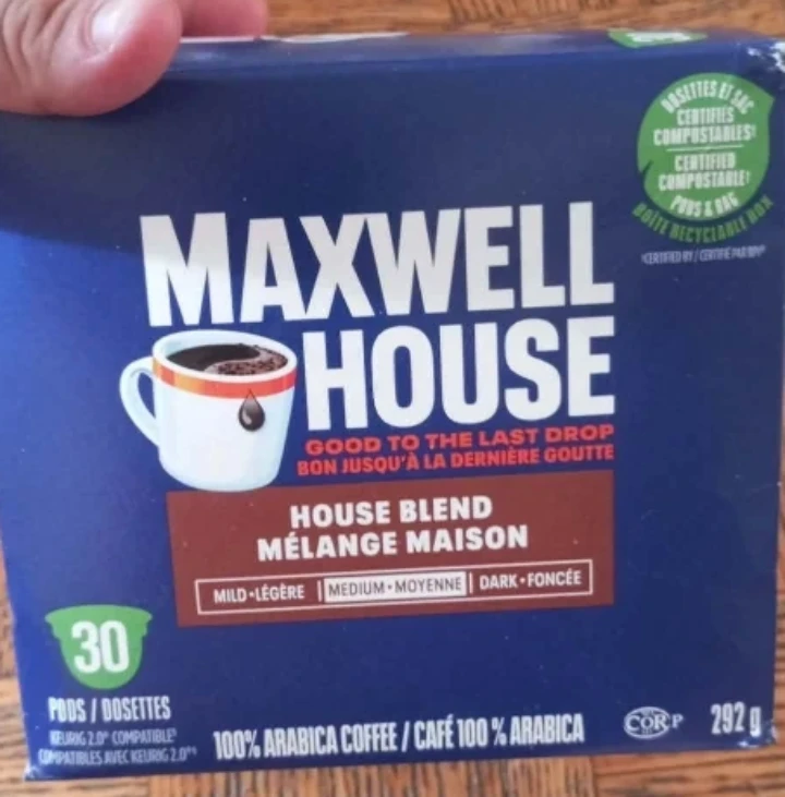 Maxwell House House Blend Coffee Pods 30 Count
