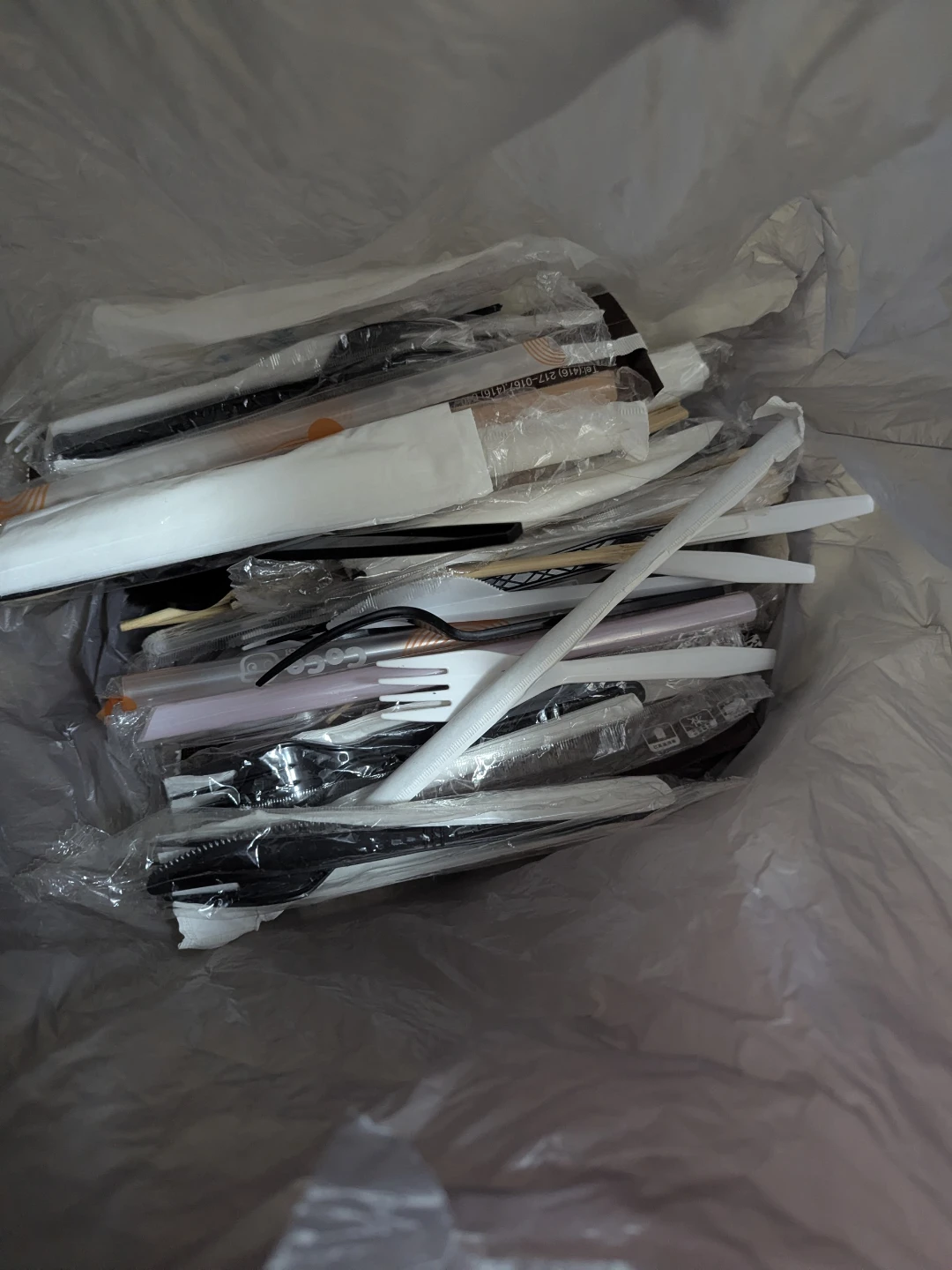 Bag of cutlery