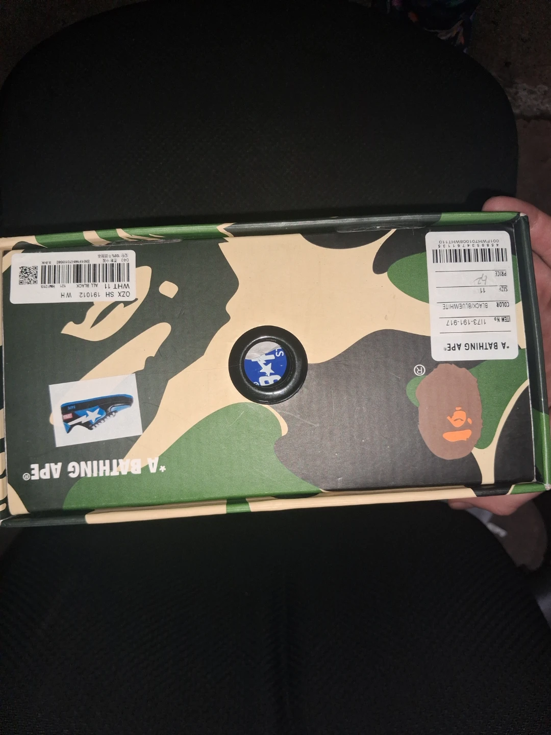 A Bathing Ape Bapesta Marvel Venom Size 11 - photo 2