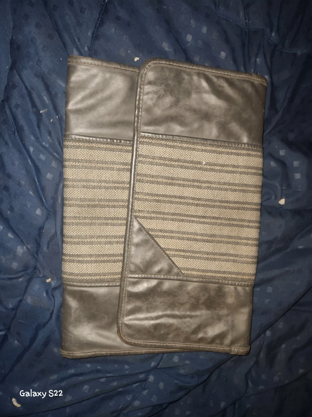 Vintage Faux Leather Portfolio Case
