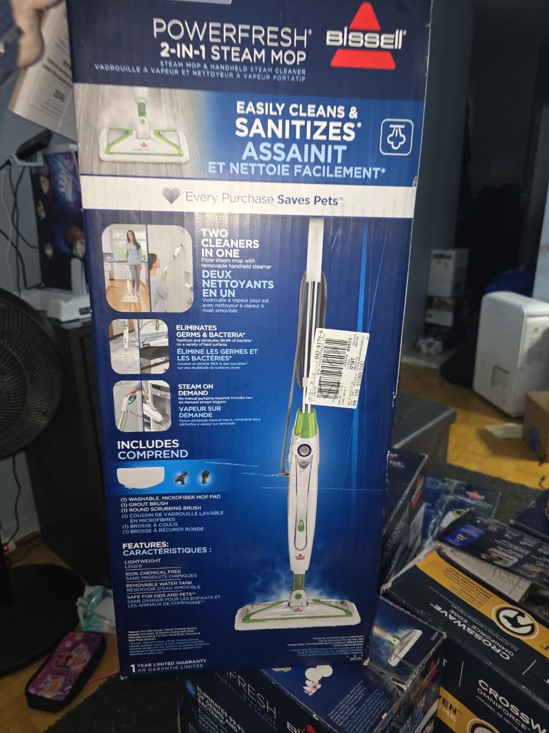 Bissell PowerFresh 2-in-1 Steam Mop
