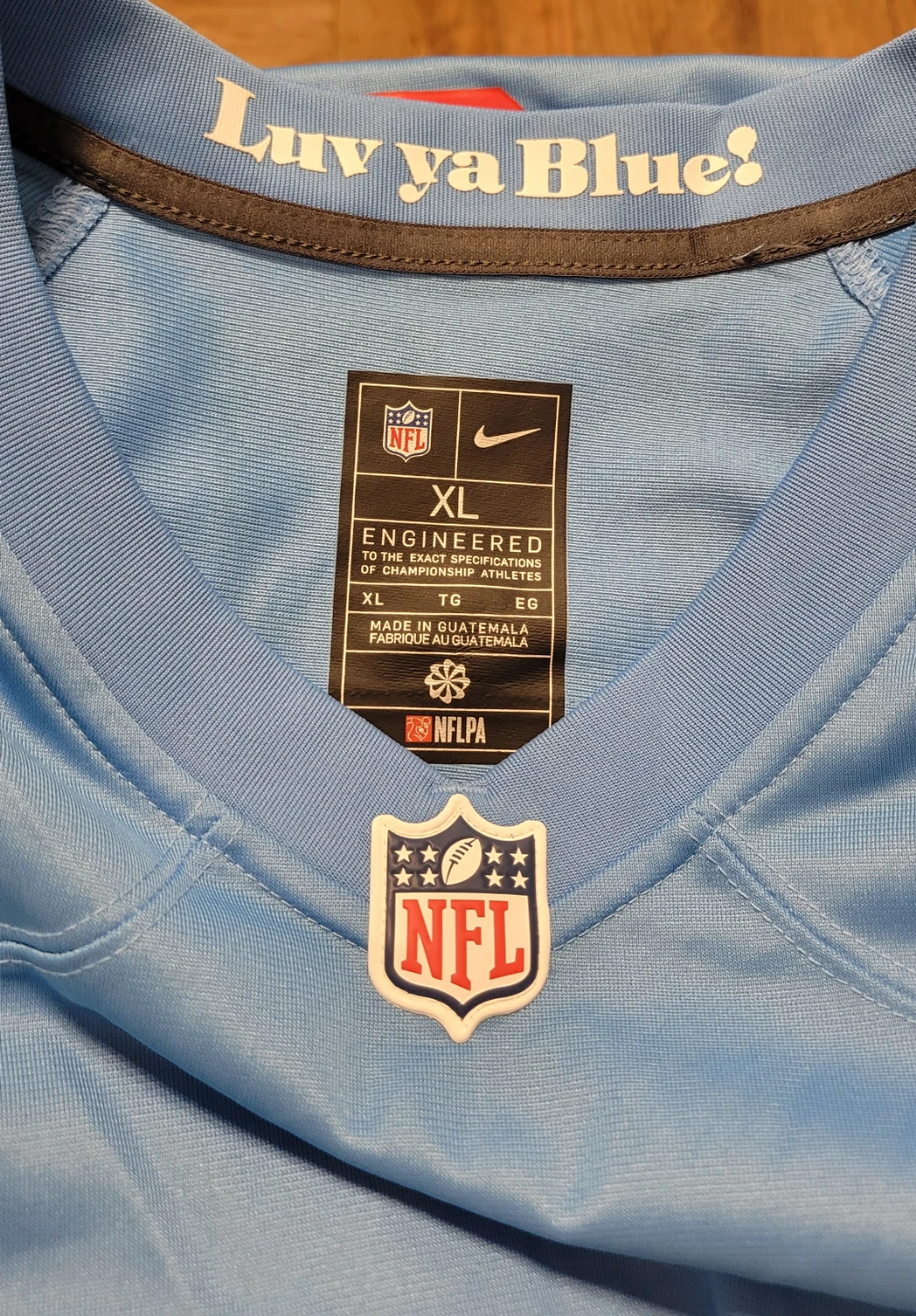 NFL "Luv ya Blue" Detroit Lions Jersey size XL - photo 2
