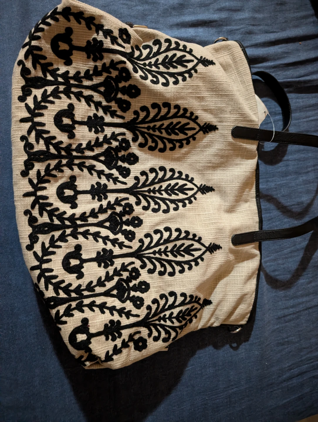 Pottery Barn Baby Embroidered Diaper Tote