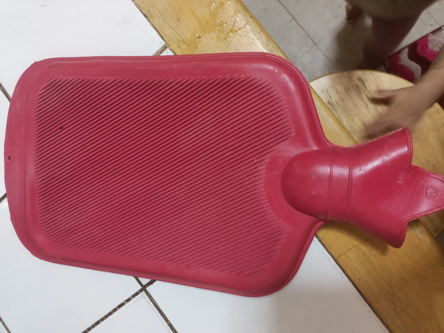 Red Rubber Hot Water Bottle🏈