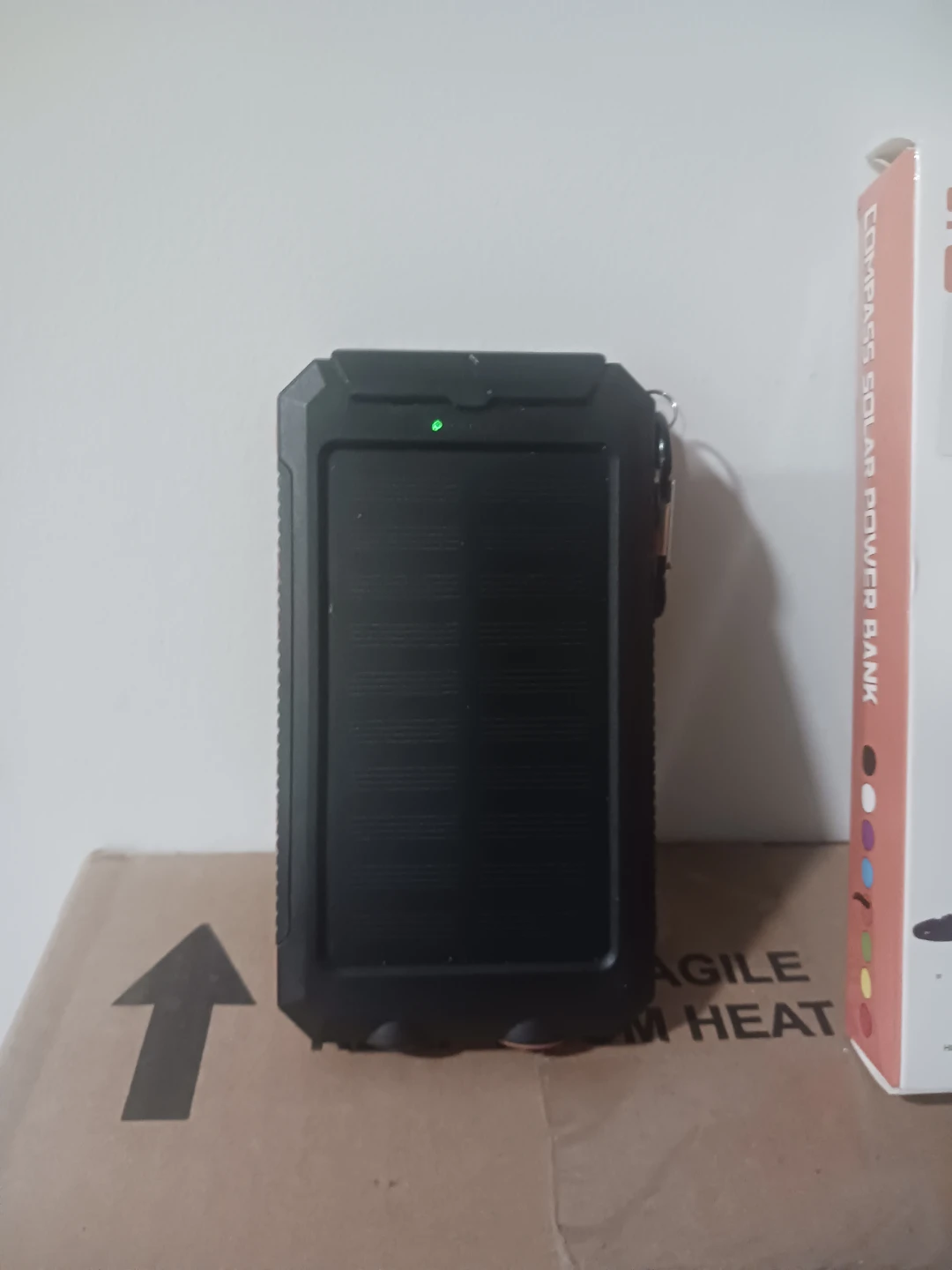Solar Power Bank with Compass and Camping Light - photo 2