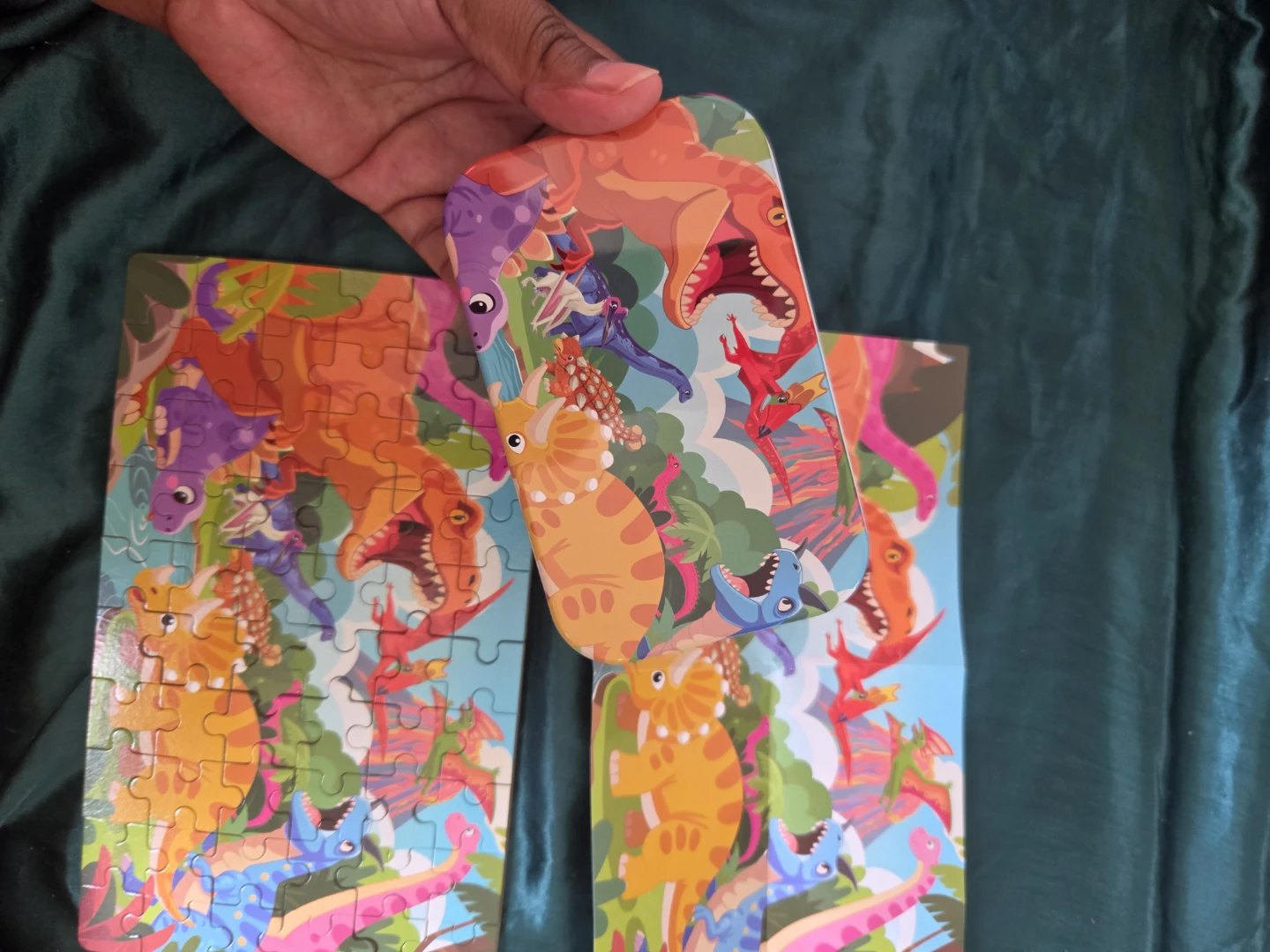 Dinosaur Puzzle in Metal Box✨️🧩🧰 - photo 2