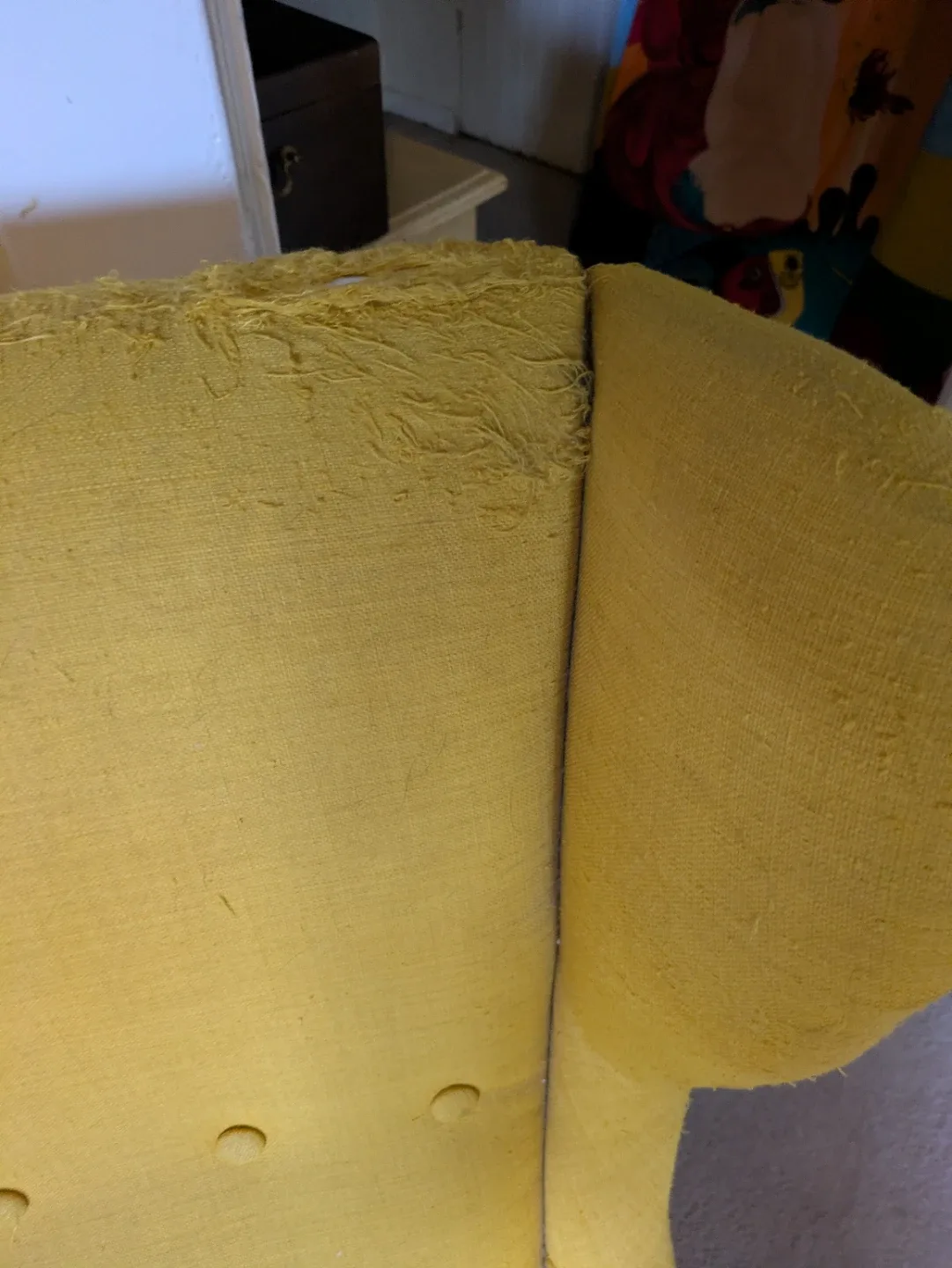 Yellow Wingback Armchair - photo 3