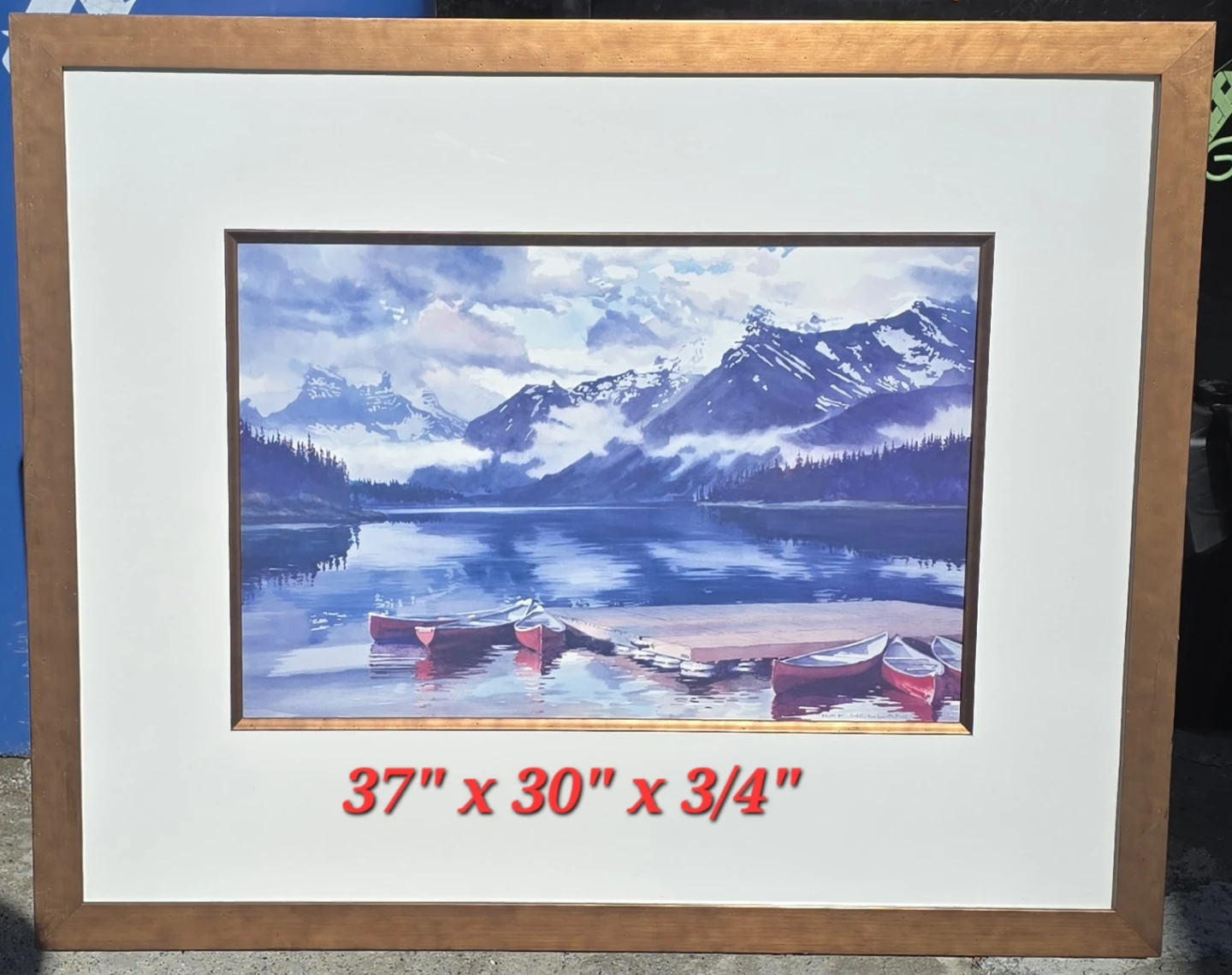 Alpine Lake Picture Frame