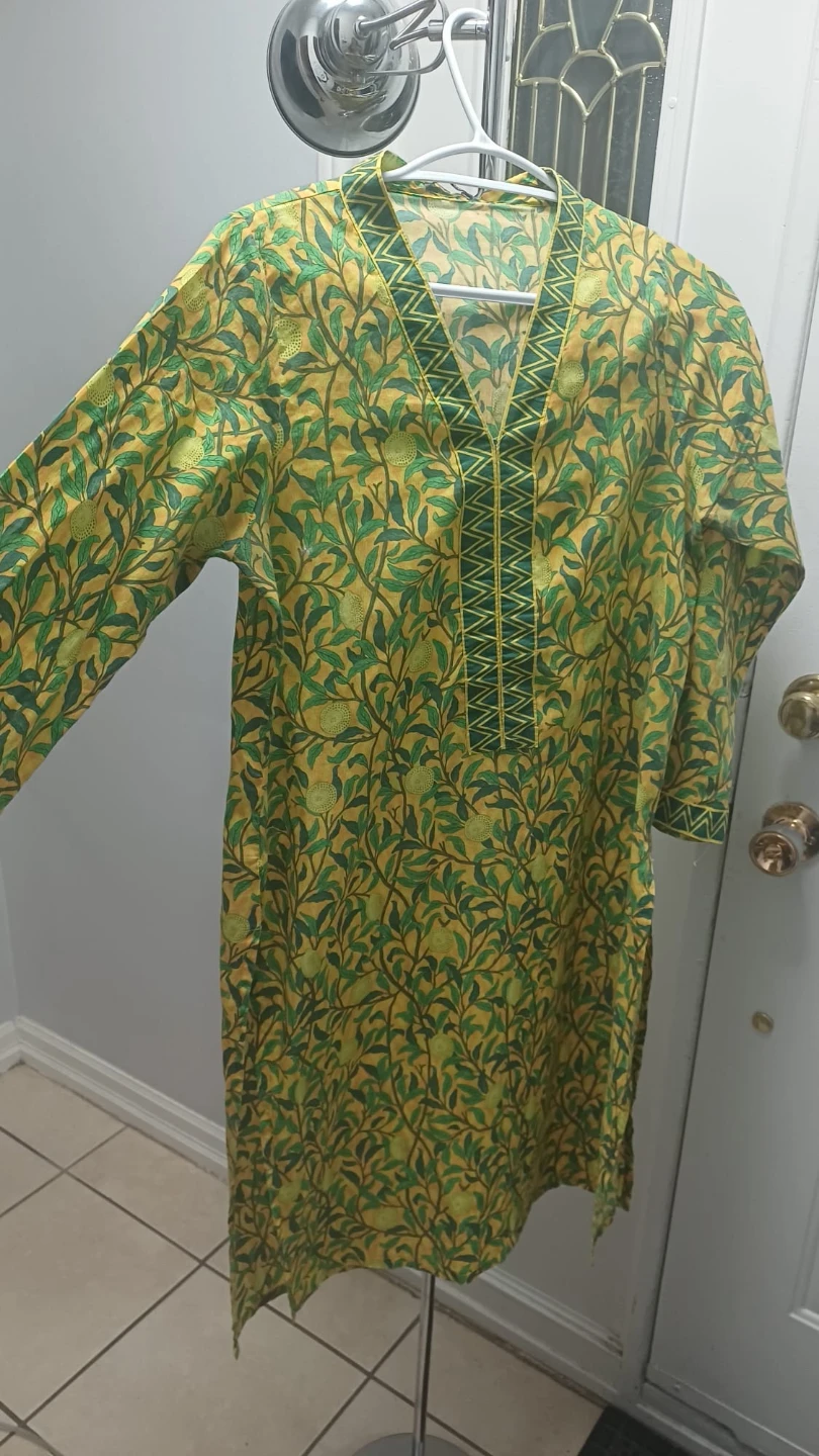 Zellbury Women's Yellow and Green Kurti - Size S - photo 3
