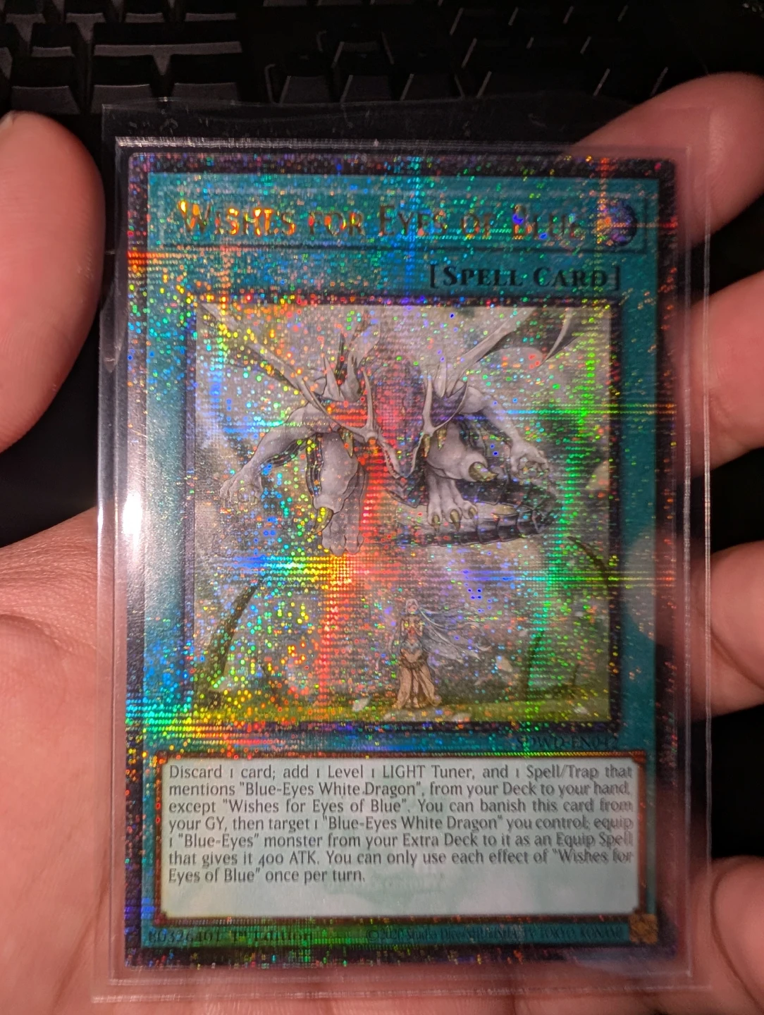 Yu-Gi-Oh! Wishes for Eyes of Blue – Quarter Century Secret Rare - photo 3