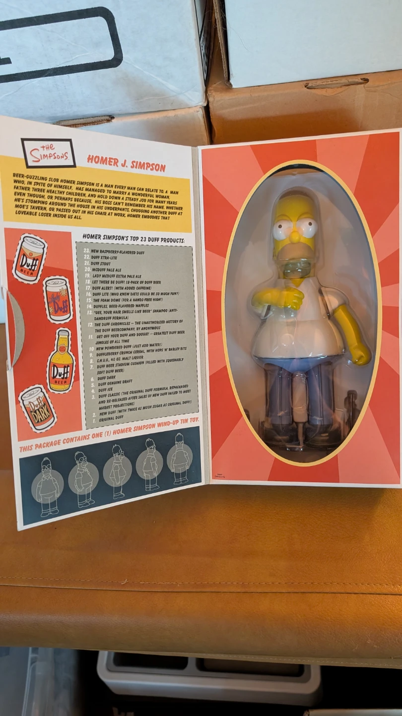 The Simpsons Homer J. Simpson Tin Action Toy