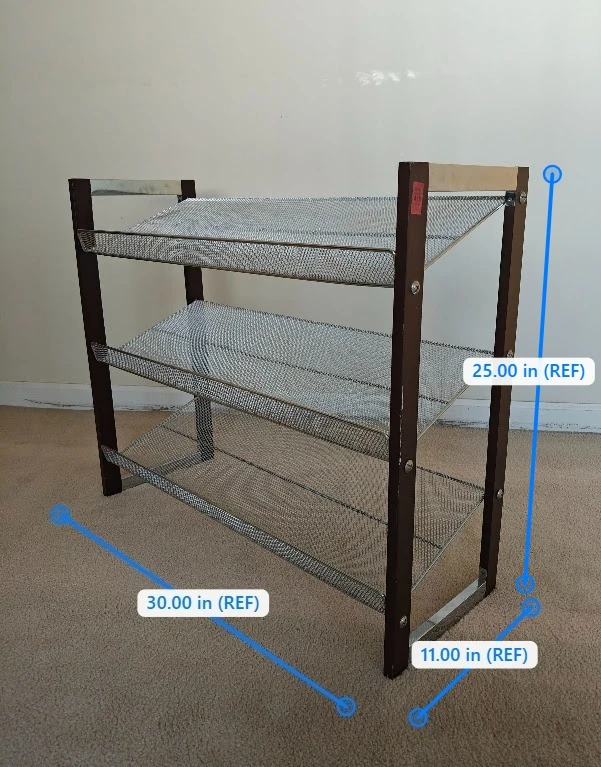 3-Tier Metal Wire Shoe Rack - photo 3
