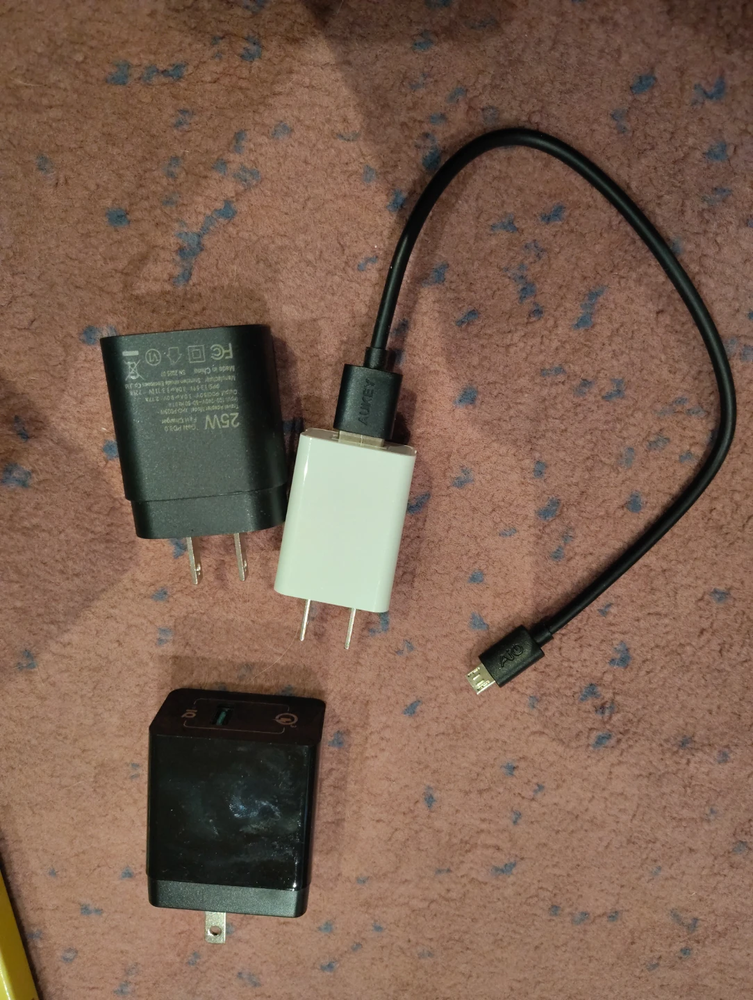 Aukey and Anker USB Charger Set