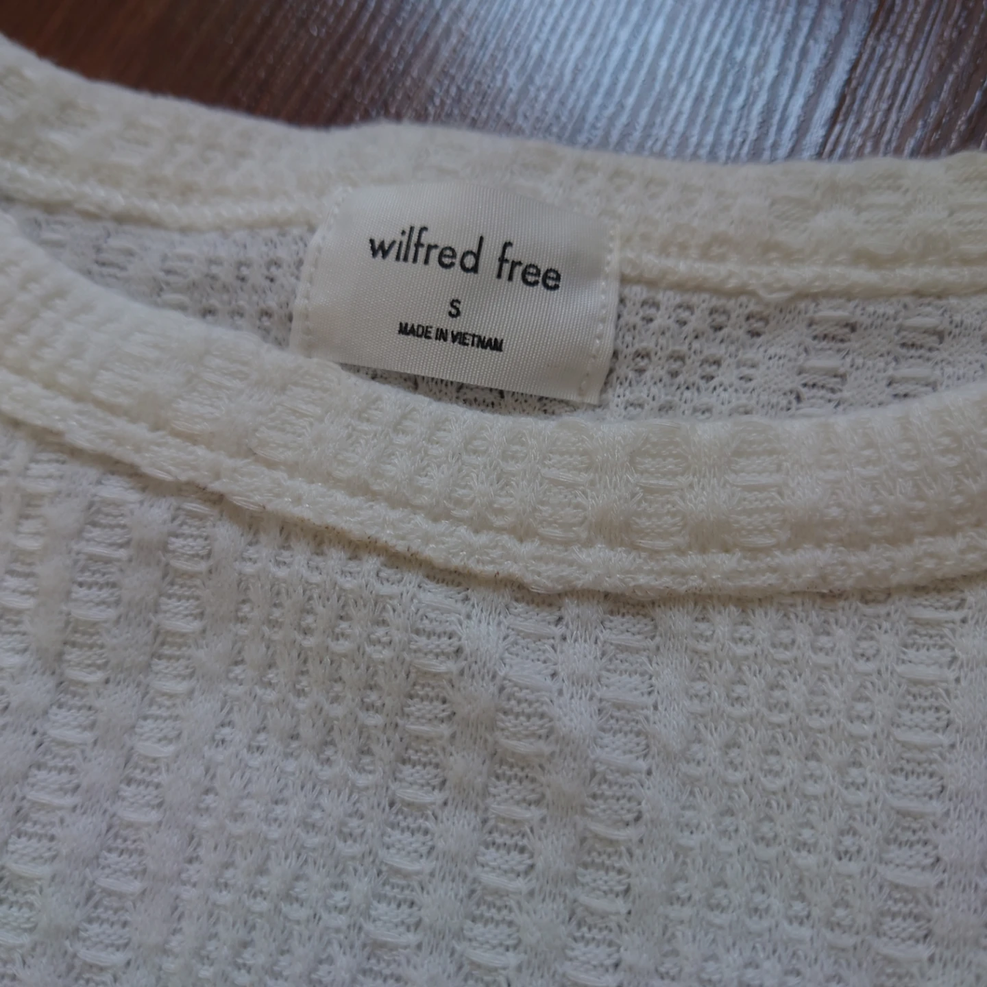 Wilfred Free Waffle Knit Crop Top - photo 2