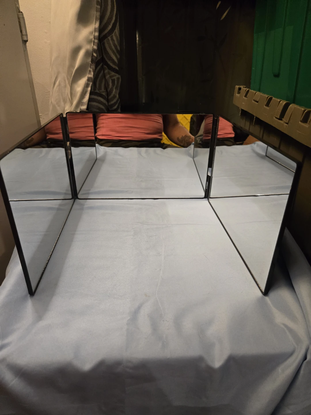 Three-Panel Trifold Makeup Mirror