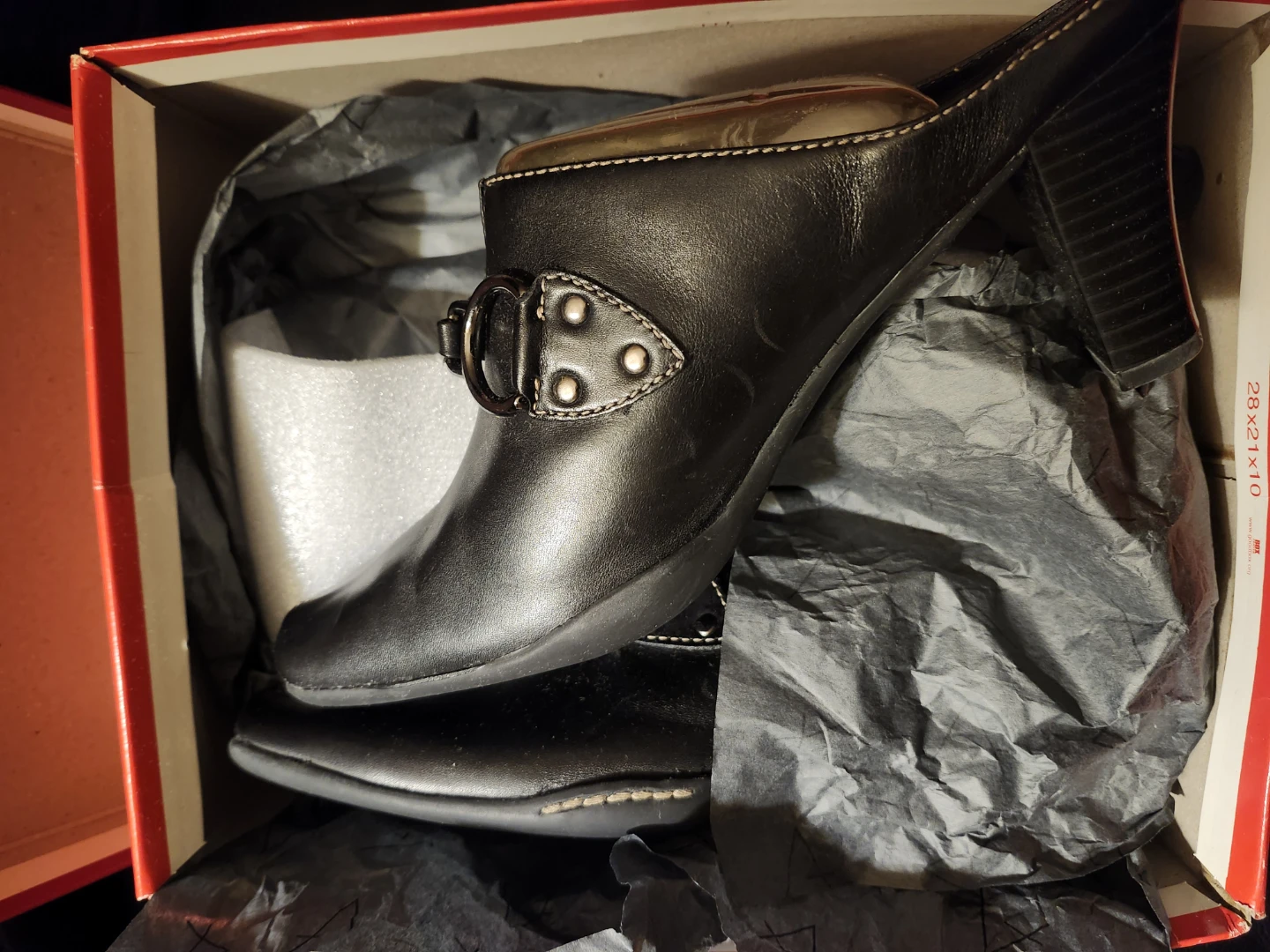 New n box Black Heeled Mules 8.5 Aerosoles 🏈 Womens - photo 2