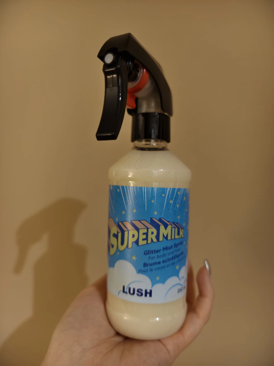 Lush Super Milk Glitter Mist Spray