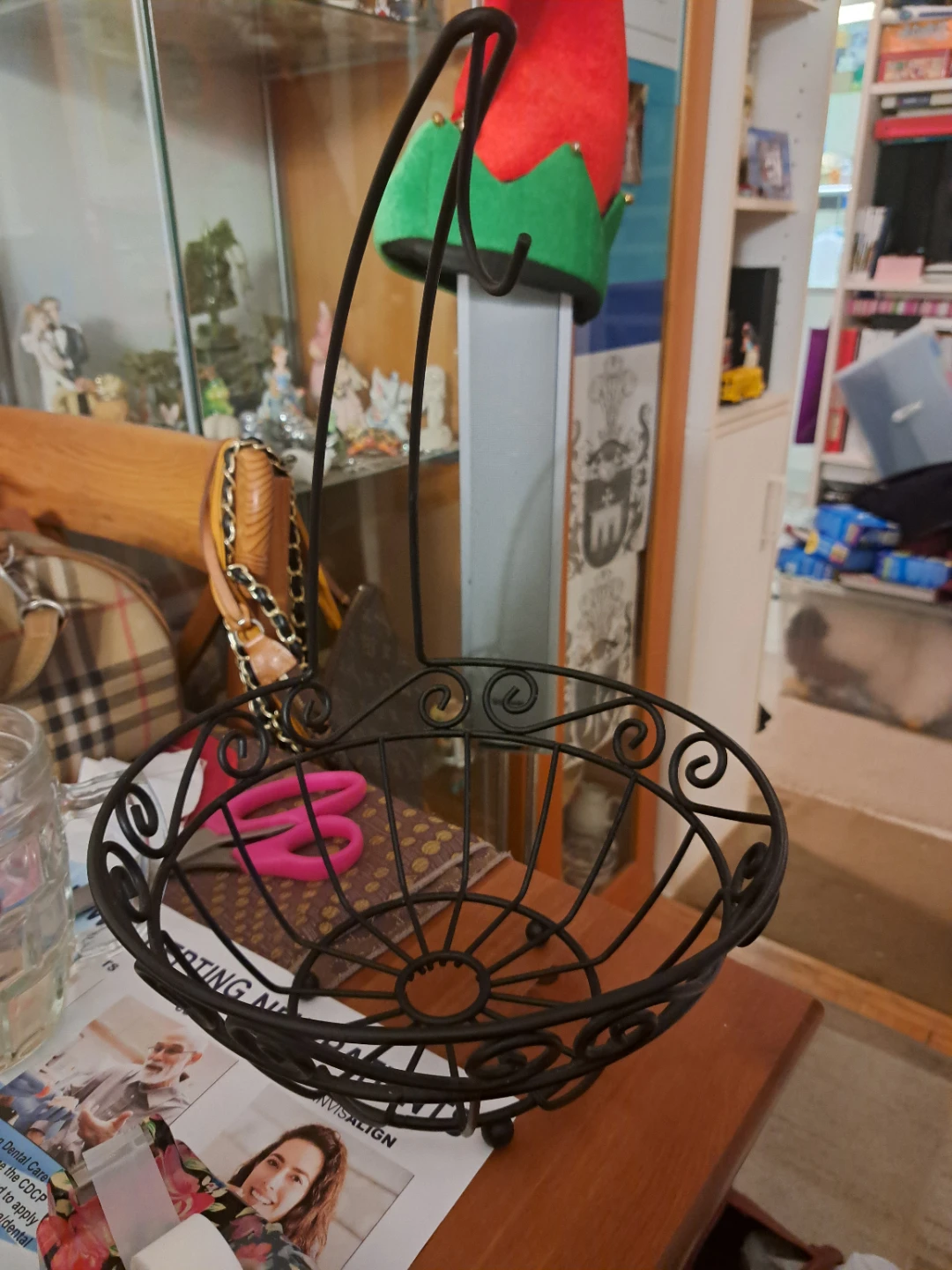 Black Metal Fruit Basket