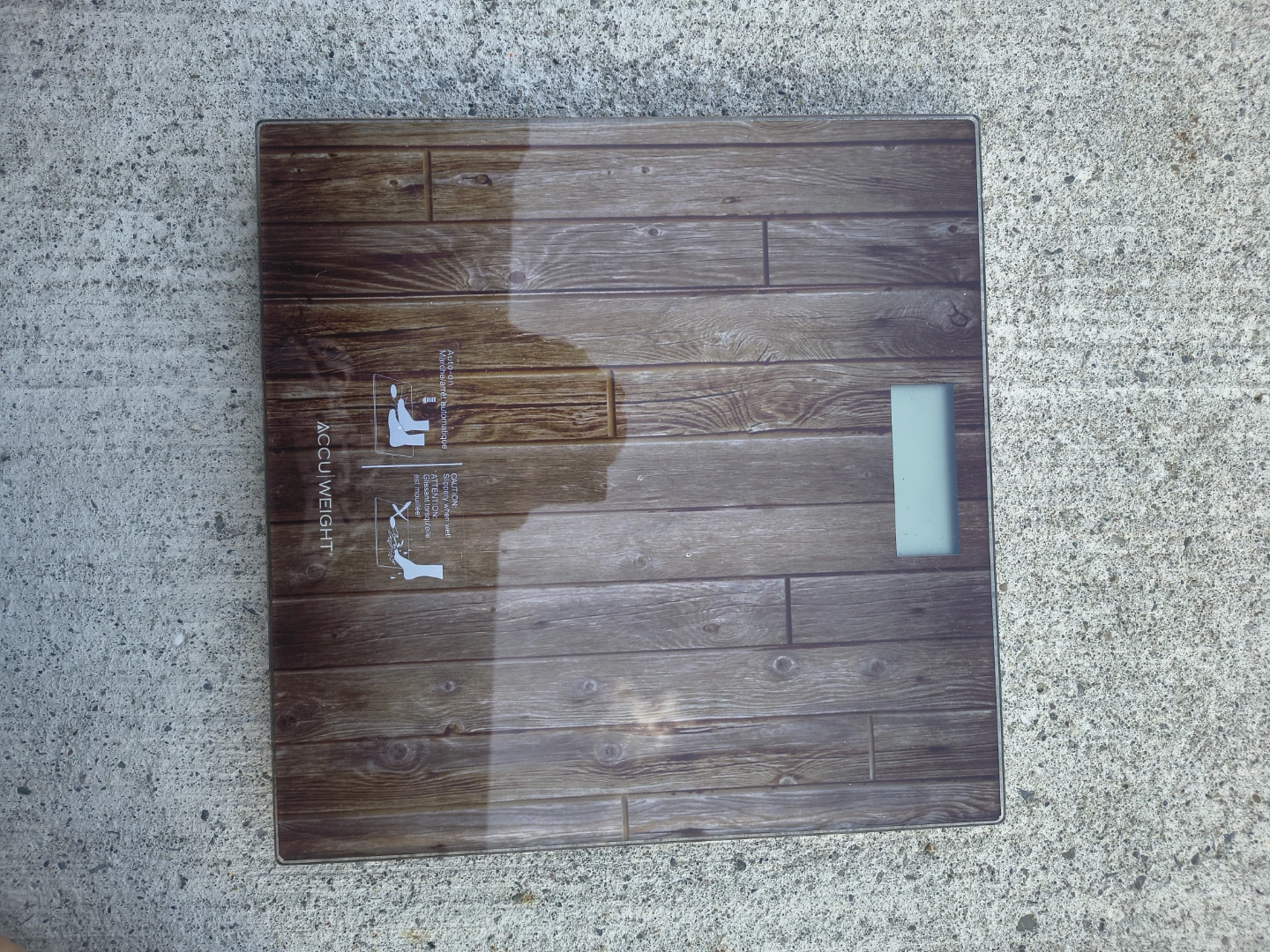 Accu Weight Digital Scale Dark Wood Pattern - photo 3