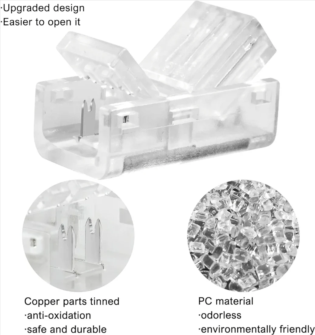 8mm 2-Pin COB LED Connector Kit - photo 3