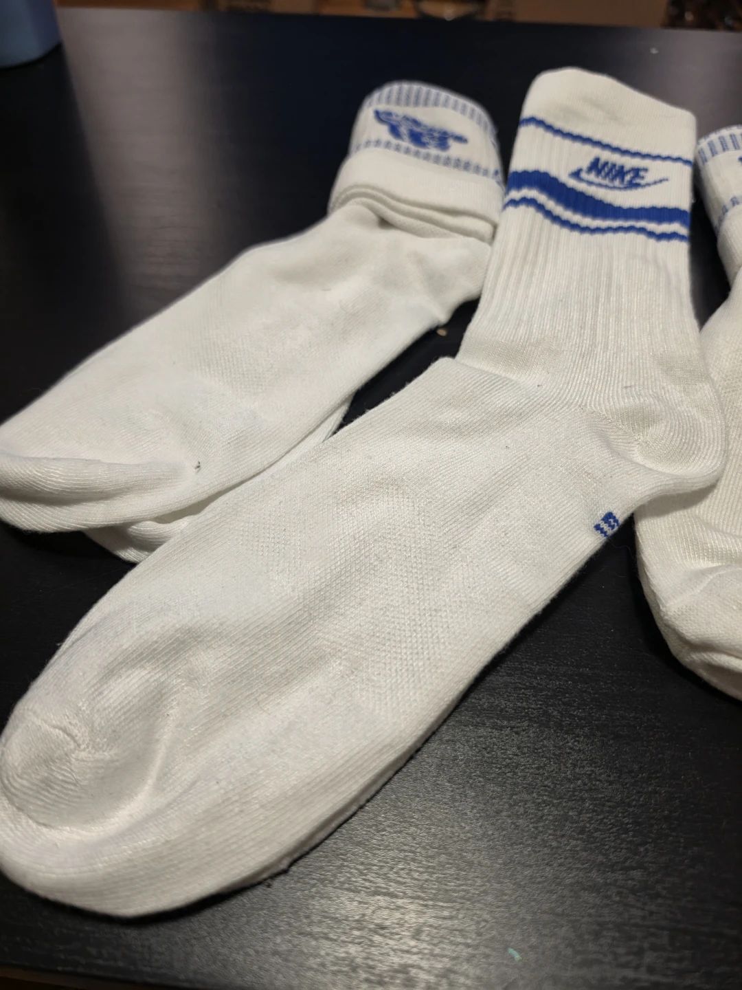 Nike Retro 3-Pack Crew Socks (White/Blue) - photo 4