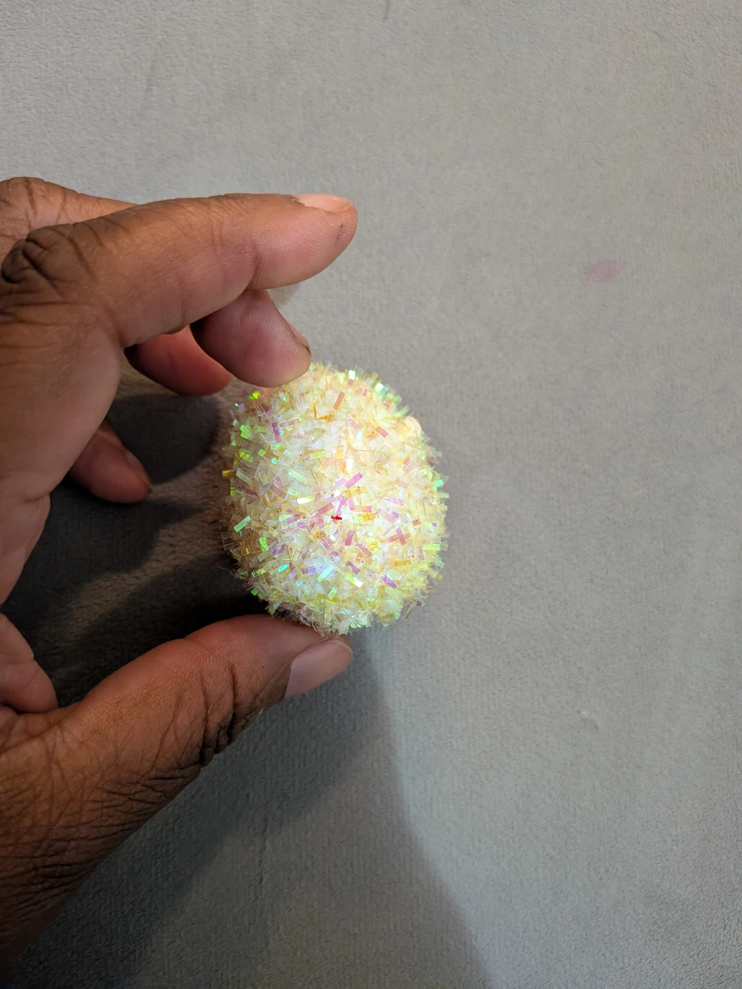 Iridescent Glitter Craft Pom Pom Ball🏈