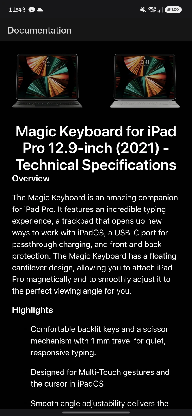 Apple Magic Keyboard for iPad Pro 12.9-inch - photo 5