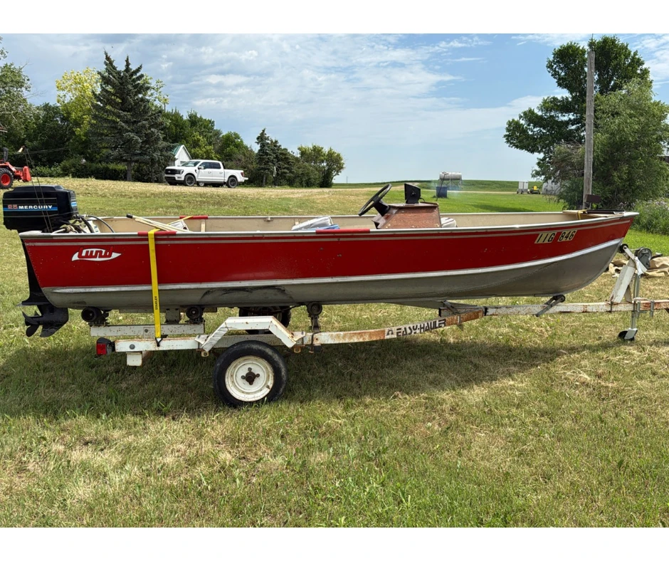 98 Lund S16 Aluminum Fishing Boat Package