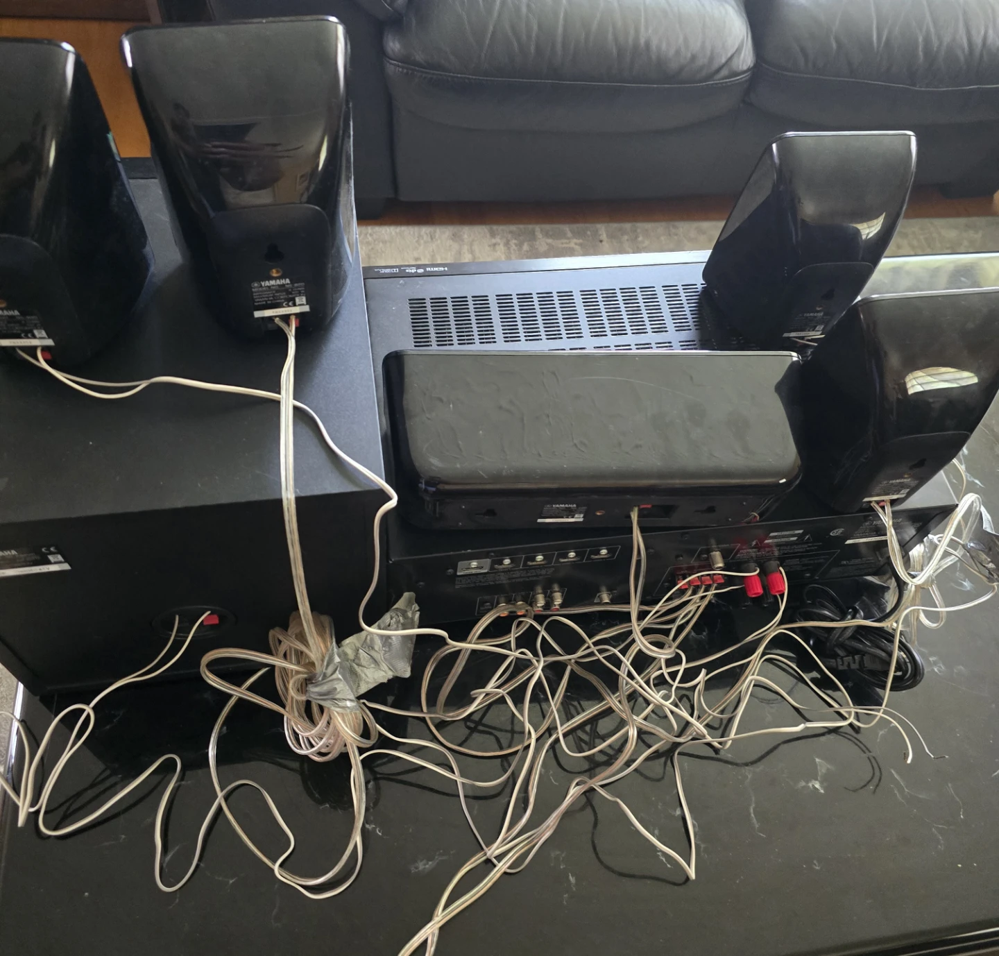 Yamaha AV Receiver & Panasonic DVD Home Theater Sound System - photo 2