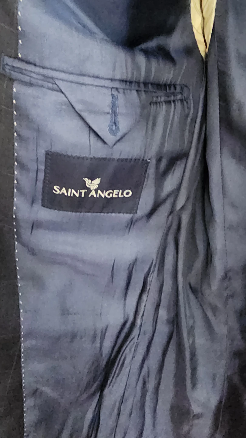 Saint Angelo Navy Checked Blazer - photo 3
