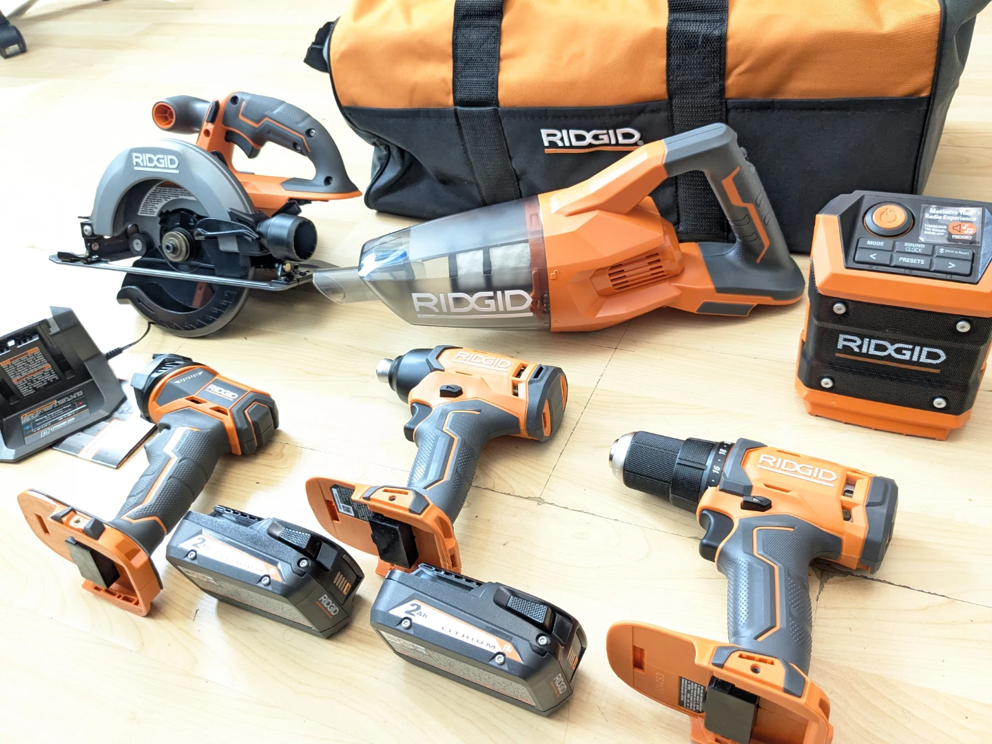18V Ridgid Cordless 6 TOOL Contractor Set - photo 4