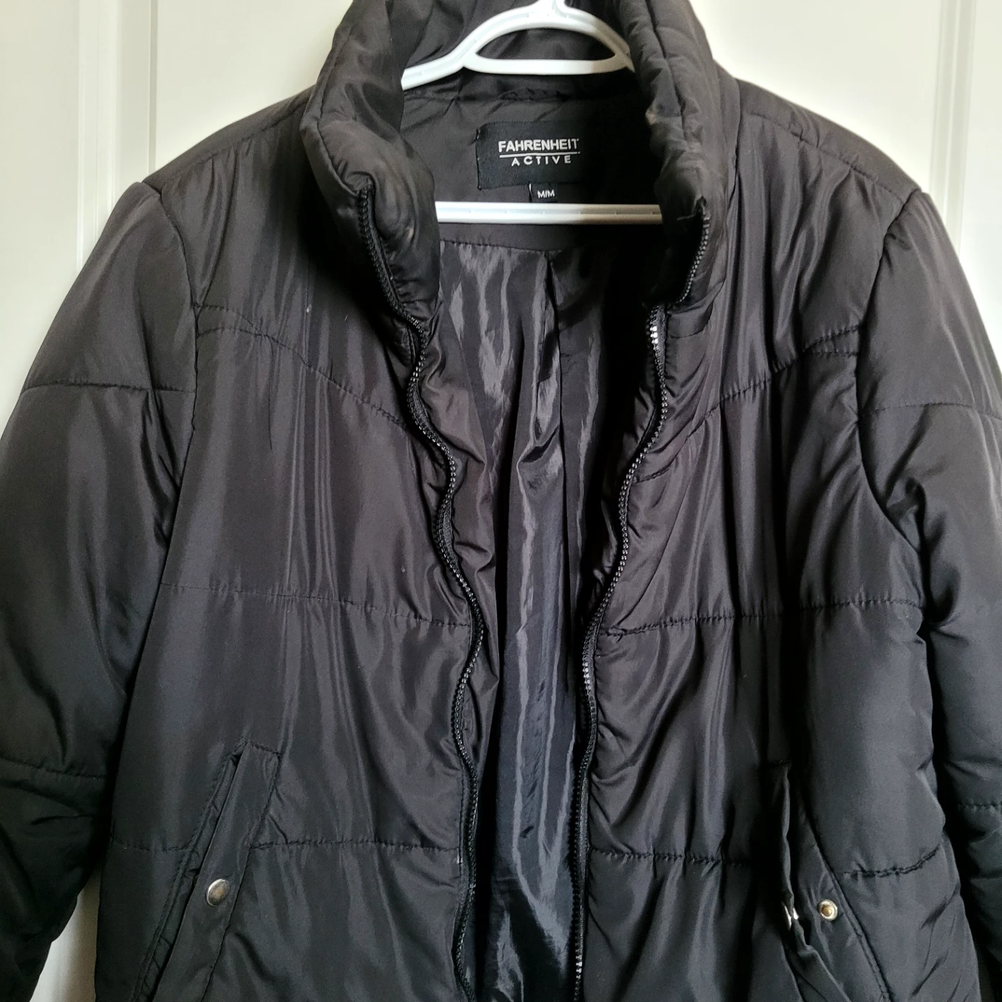 Fahrenheit Active Black Puffer Jacket
