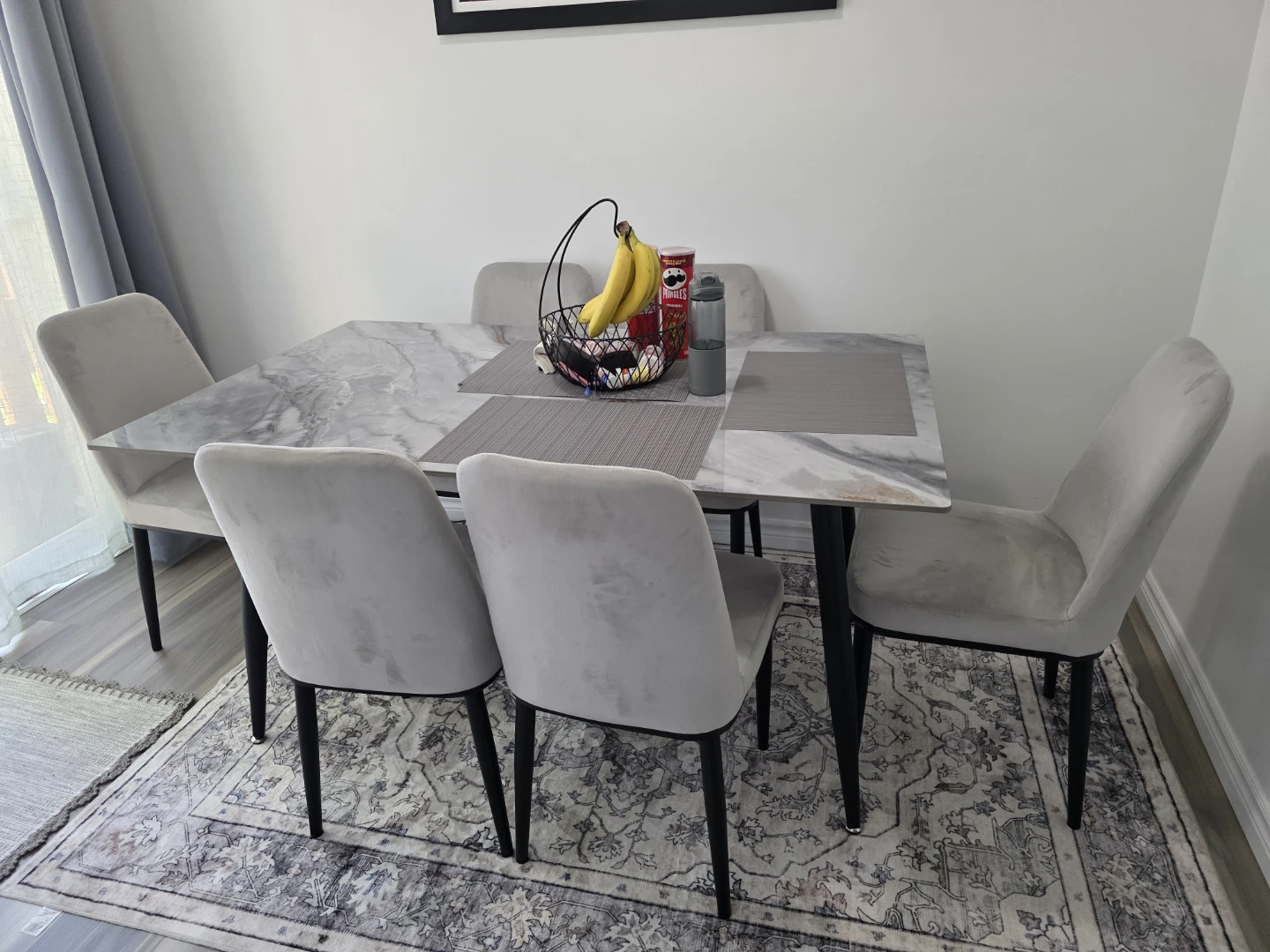 Dining Table Set with 4 Chairs