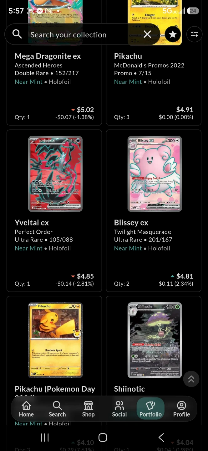 Assorted Pokemon Trading Cards