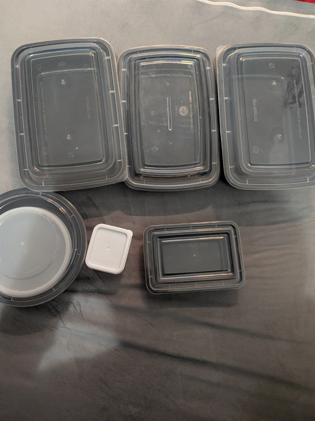 Plastic Food Containers (Set of 5)