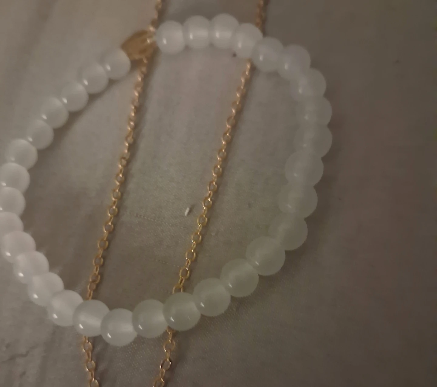 Stone Pendant Necklace and Bead Bracelet Set - photo 2